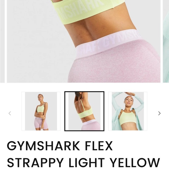 Gymshark flex light yellow sports bra - Picture 5 of 6